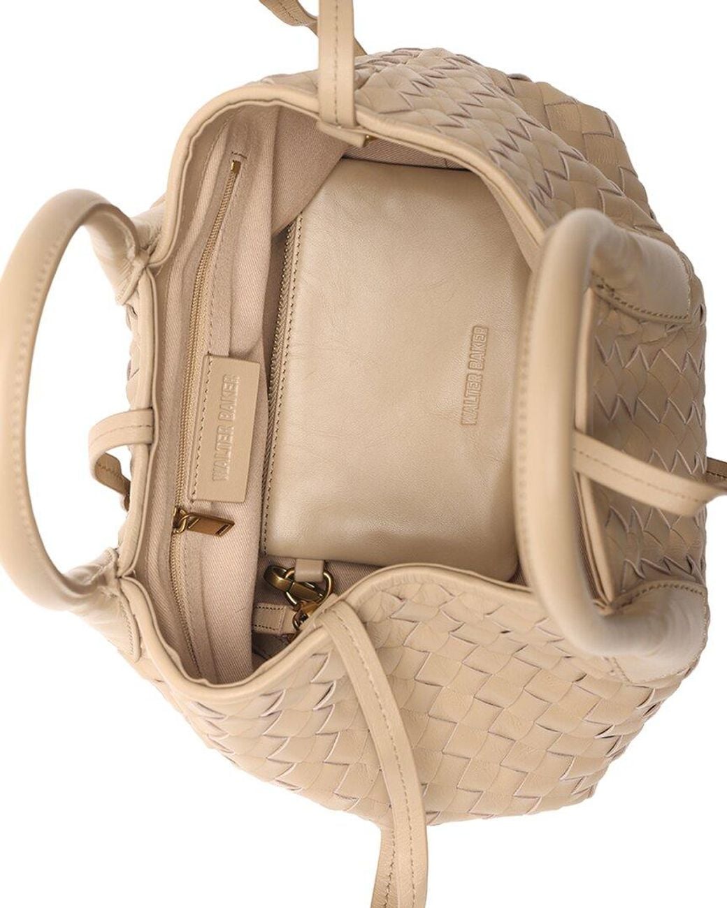 Walter Baker Natural Alina Mini Leather Tote