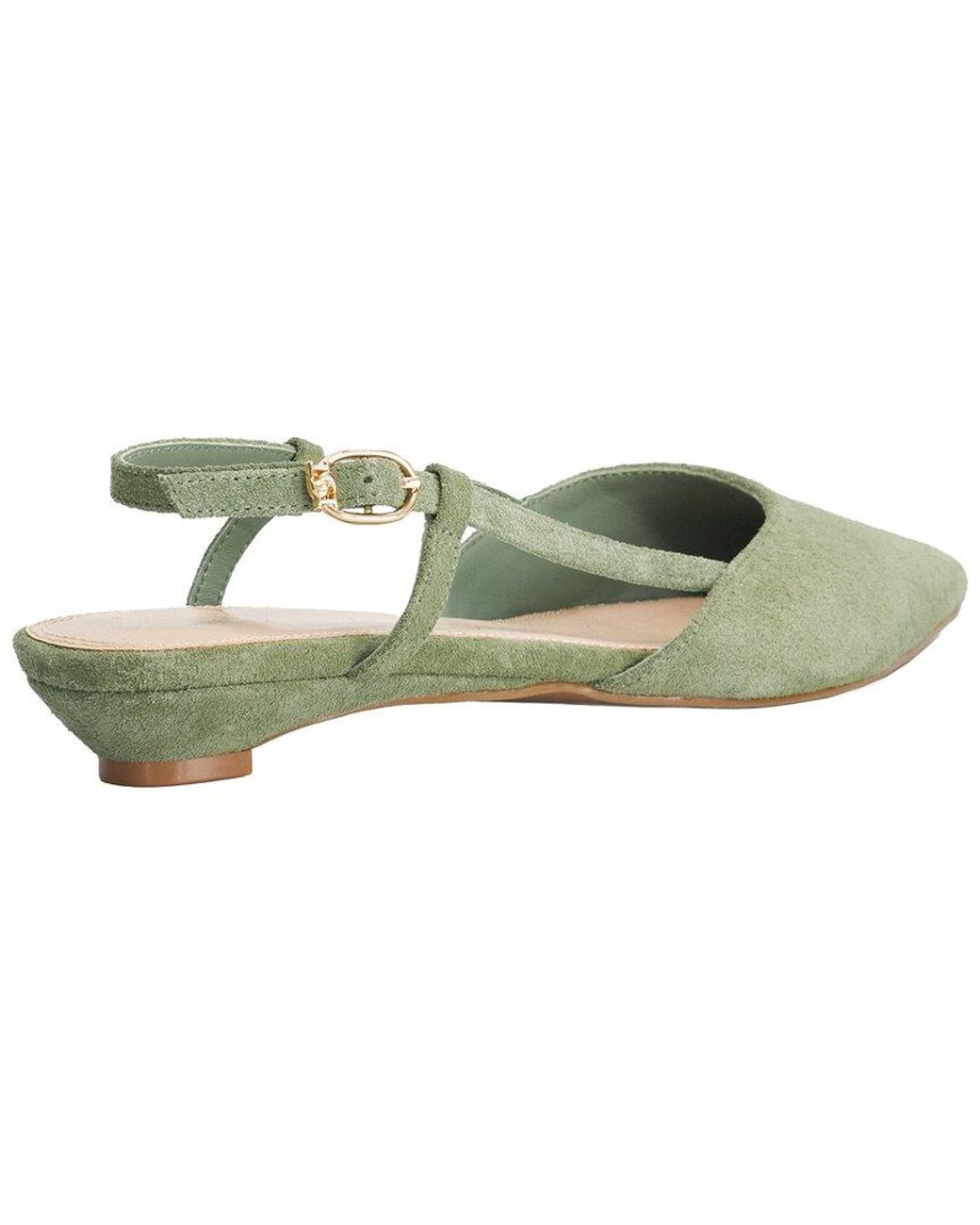 Dune Green Homie Suede Point Slingabck