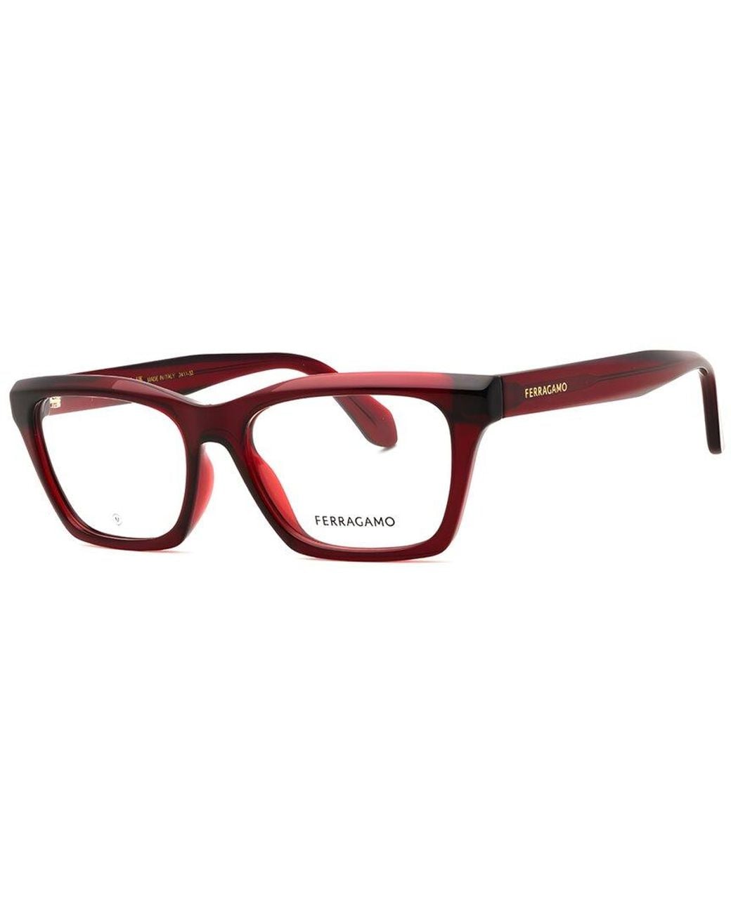 Ferragamo Brown 53Mm Optical Frames