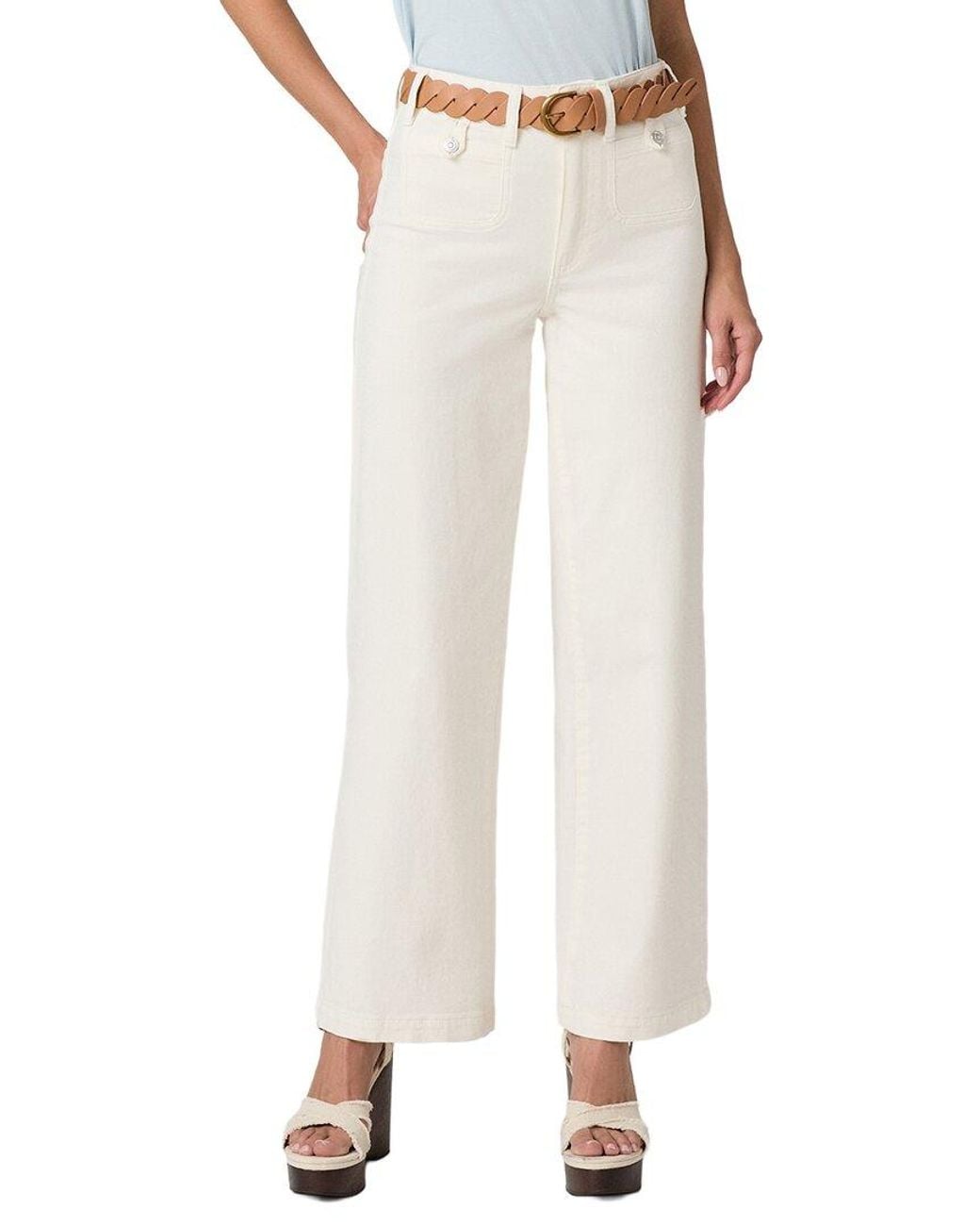 PAIGE White Anessa Tonal Ecru Jean