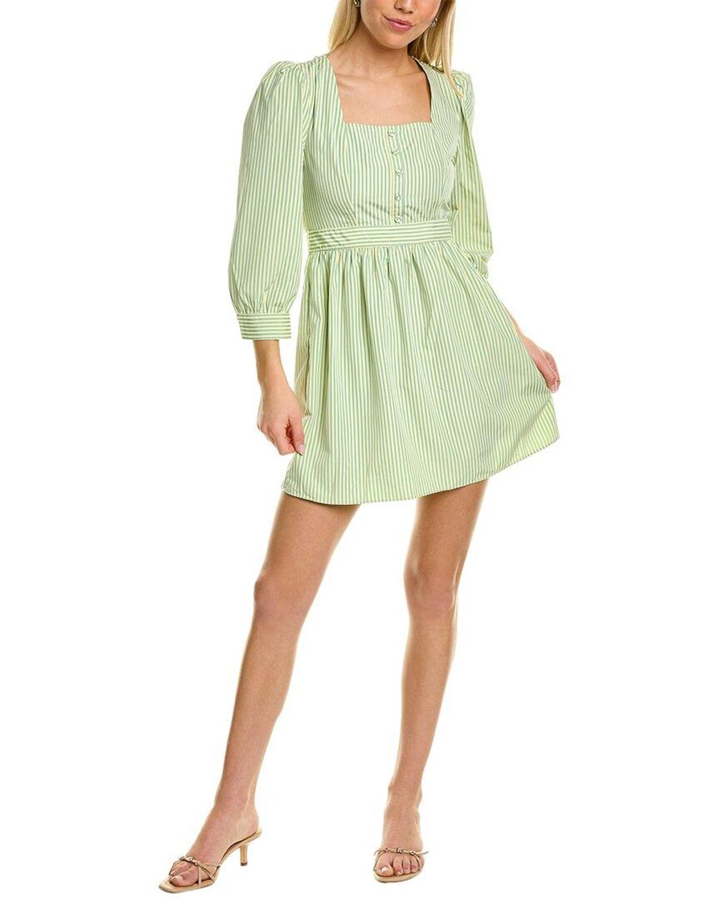 Walter Baker Green Sadia A-Line Dress