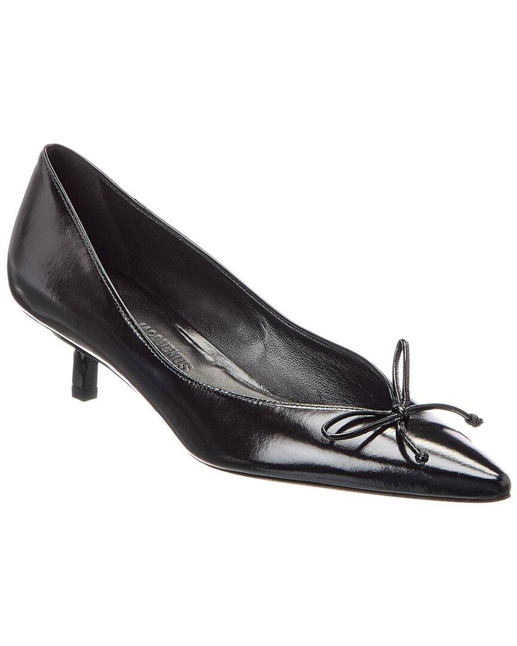 Jacquemus Black The Low Tourni Leather Pump