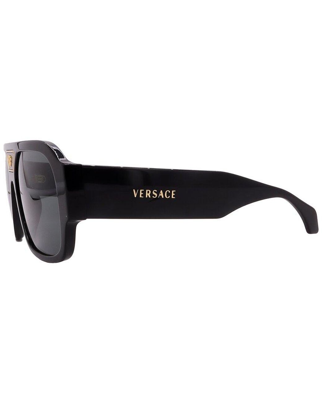 Versace Black 56Mm Sunglasses
