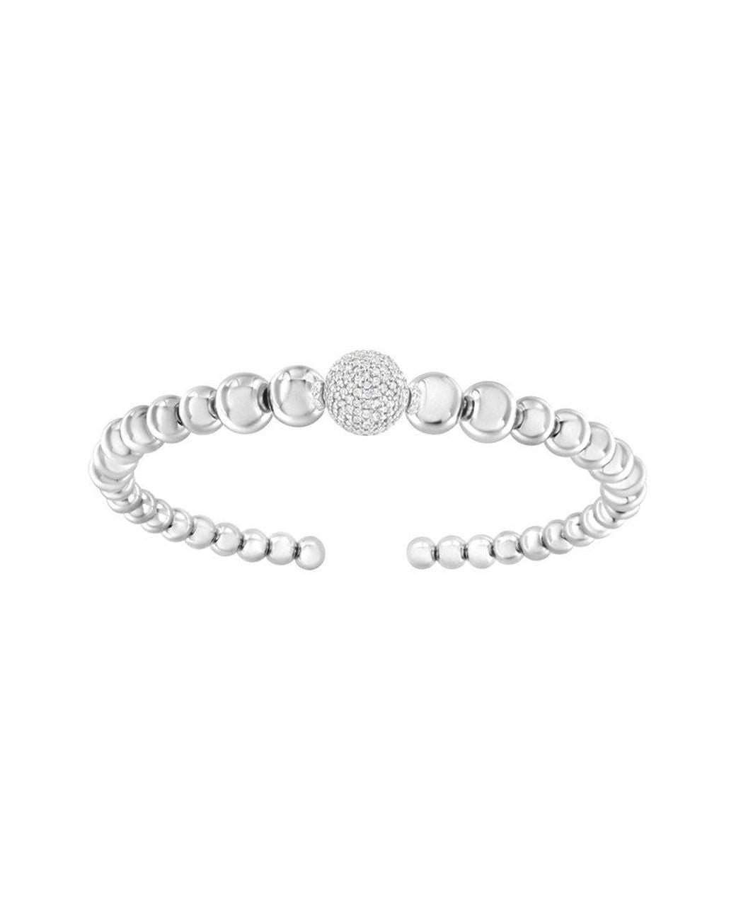 Haus of Brilliance White 0.15 Ct. Tw. Diamond Bangle Bracelet