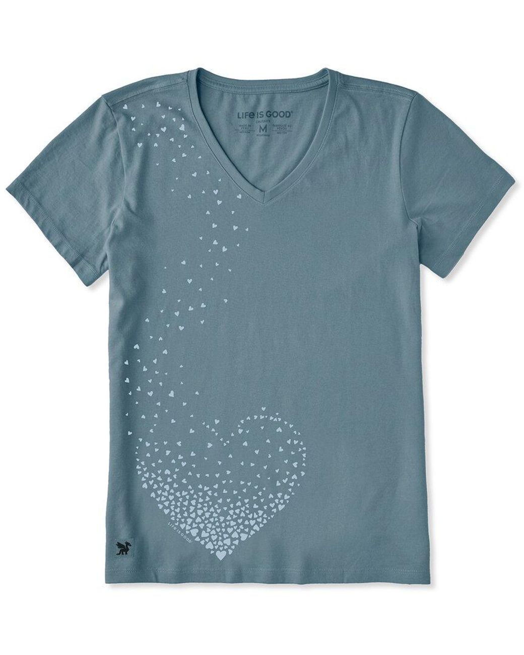 Life Is Good. Blue Crusher V-Neck T-Shirt