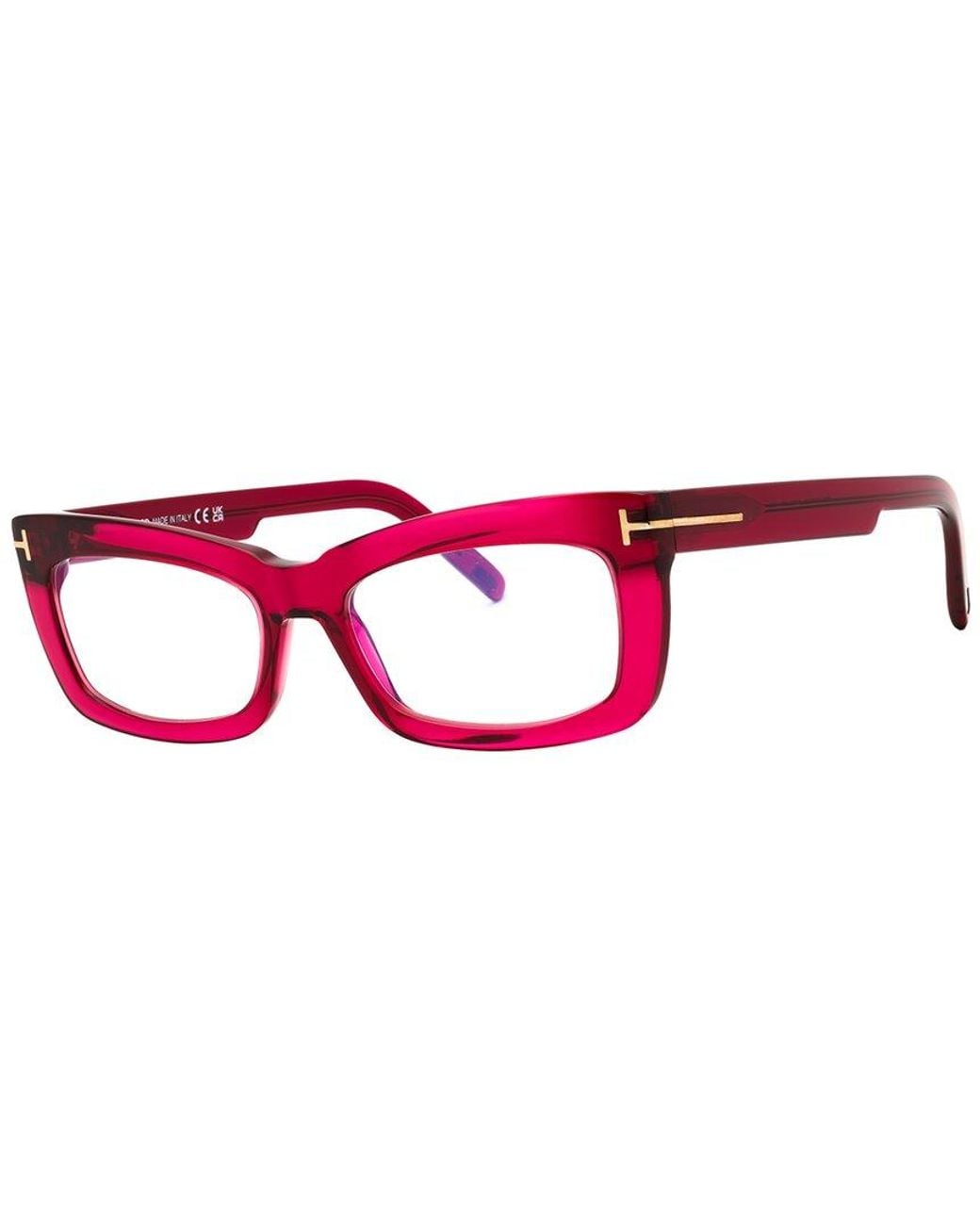 Tom Ford Red 55Mm Optical Frames