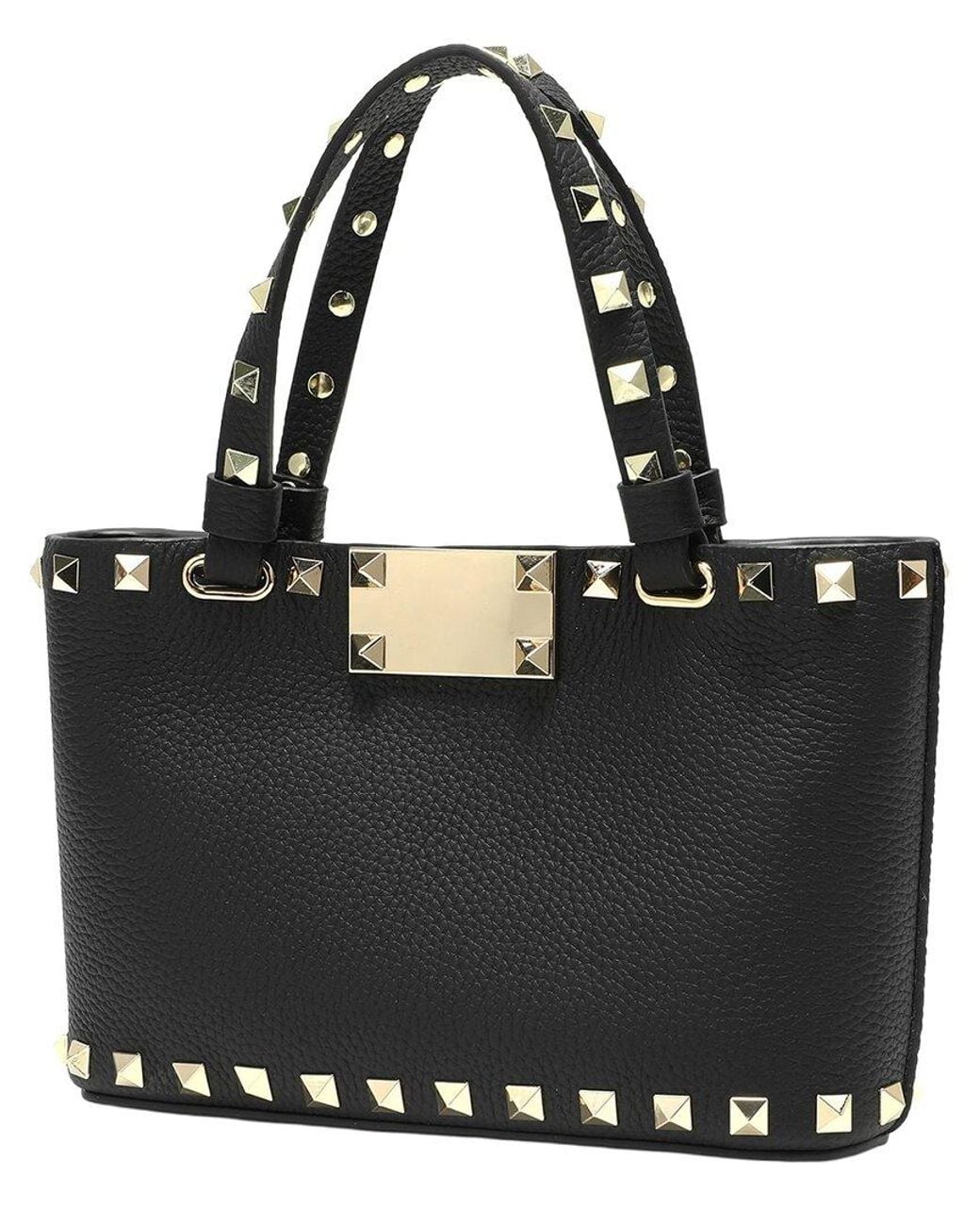 Tiffany & Fred Paris Black Studded Leather Crossbody