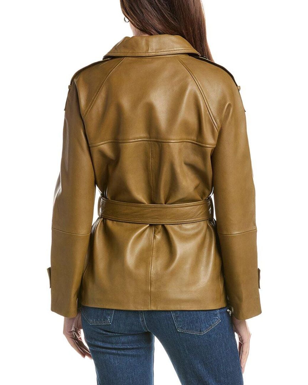 Walter Baker Natural Atlas Leather Jacket
