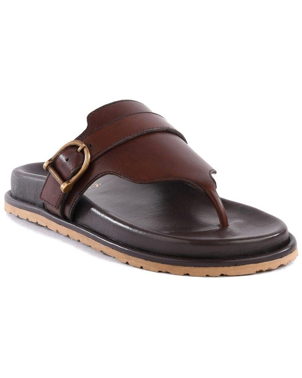 Seychelles Brown Santa Cruz Leather Slide