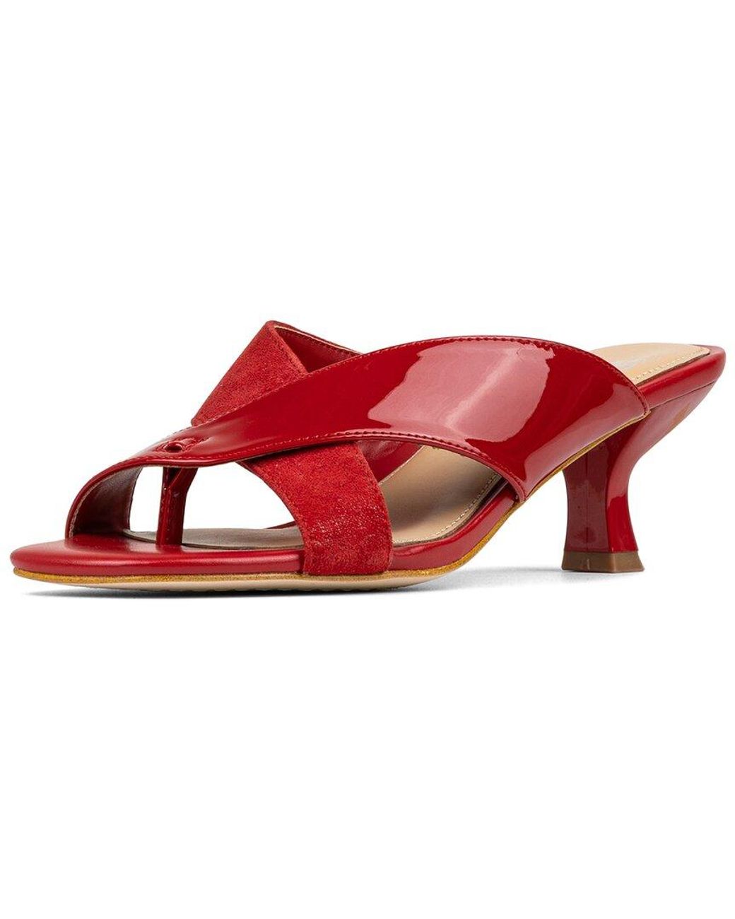 Donald J Pliner Red Kaysha Sandal