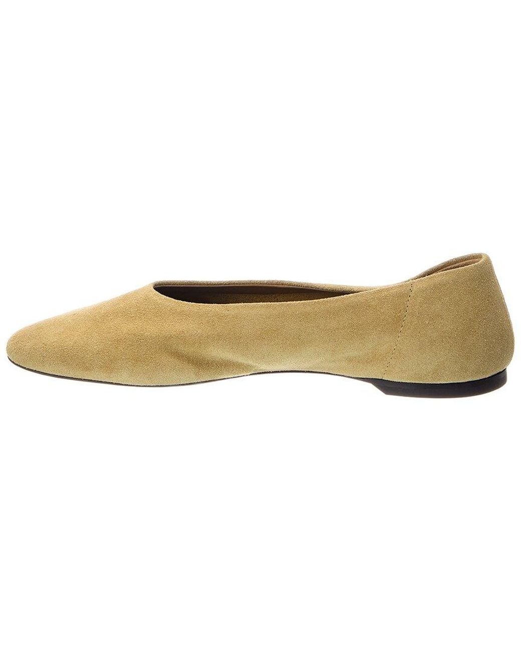 Totême  Natural Suede Ballerina Flat