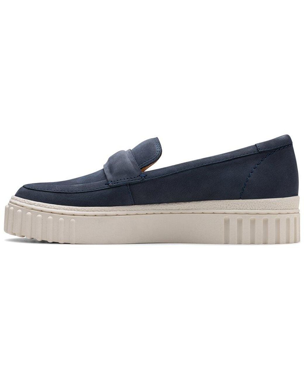 Clarks Blue Mayhill Cove Leather Loafer