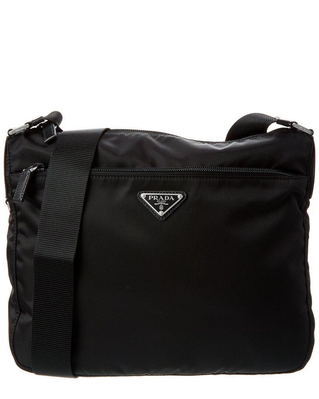 Prada Vela Nylon Shoulder Bag in Black Lyst