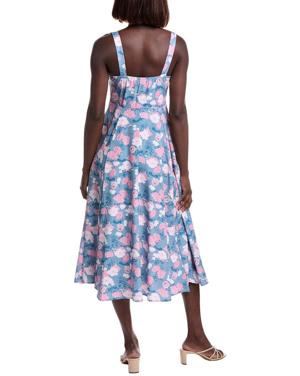 LUXE ALWAYS Blue Midi Dress