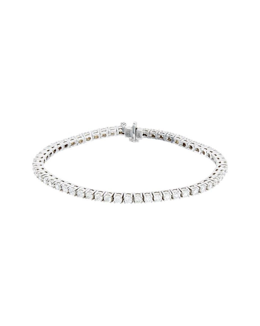 Diana M Metallic 18k 4.70 Ct. Tw. Diamond Tennis Bracelet