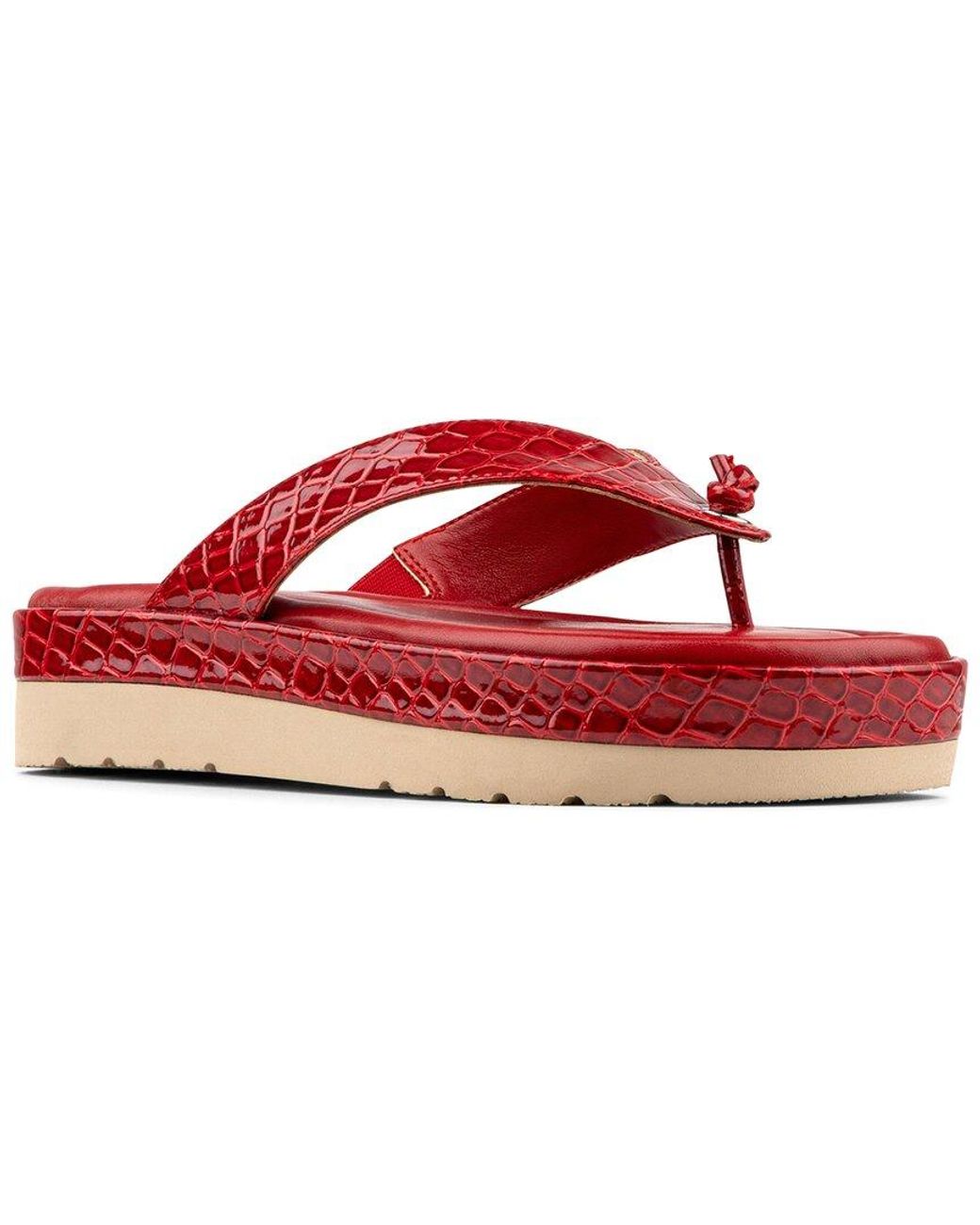 Donald J Pliner Red Lorra Sandal