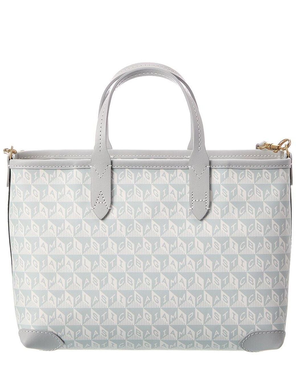 Anya Hindmarch Metallic I Am A Plastic Bag Canvas & Leather Tote