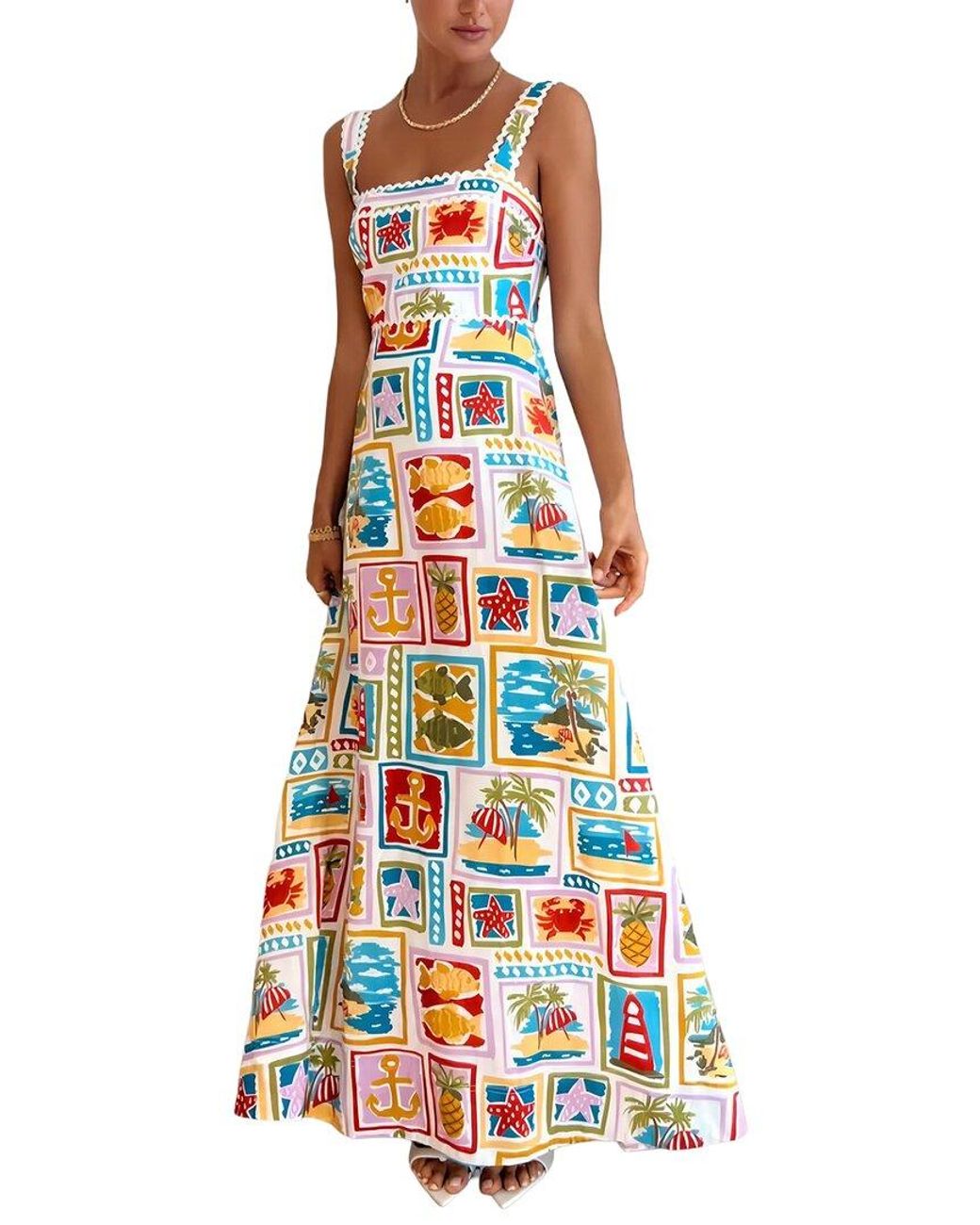 AMINA GLAM White Midi Dress