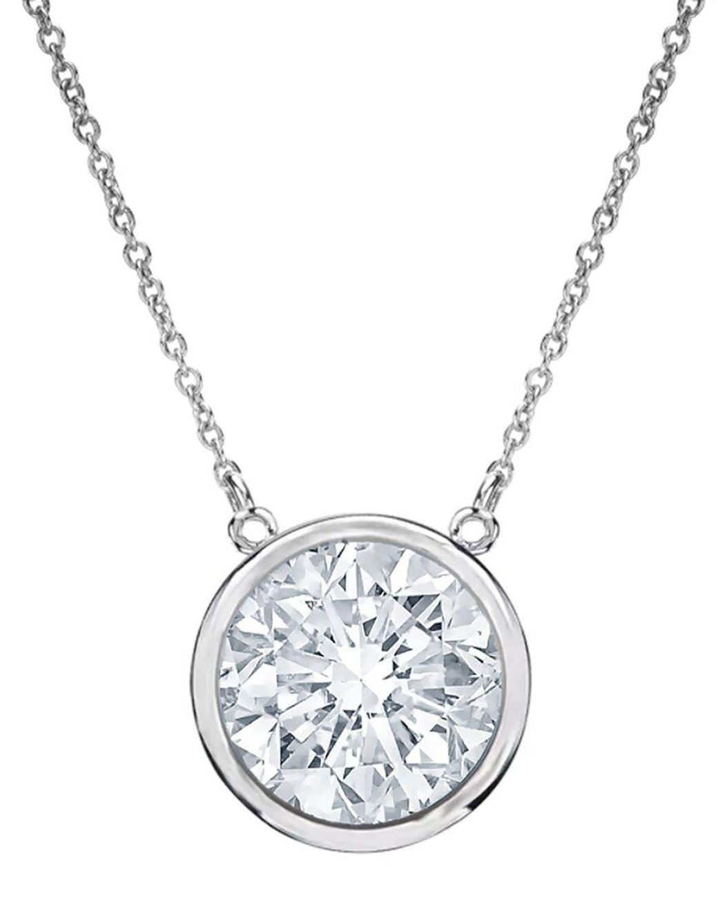 Diana M Metallic Fine Jewelry 14k 1.30 Ct. Tw. Diamond Solitaire Pendant Necklace
