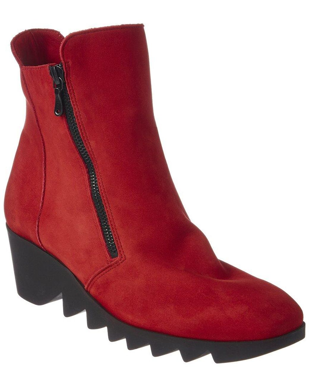 Arche Red Pattiz Leather Bootie