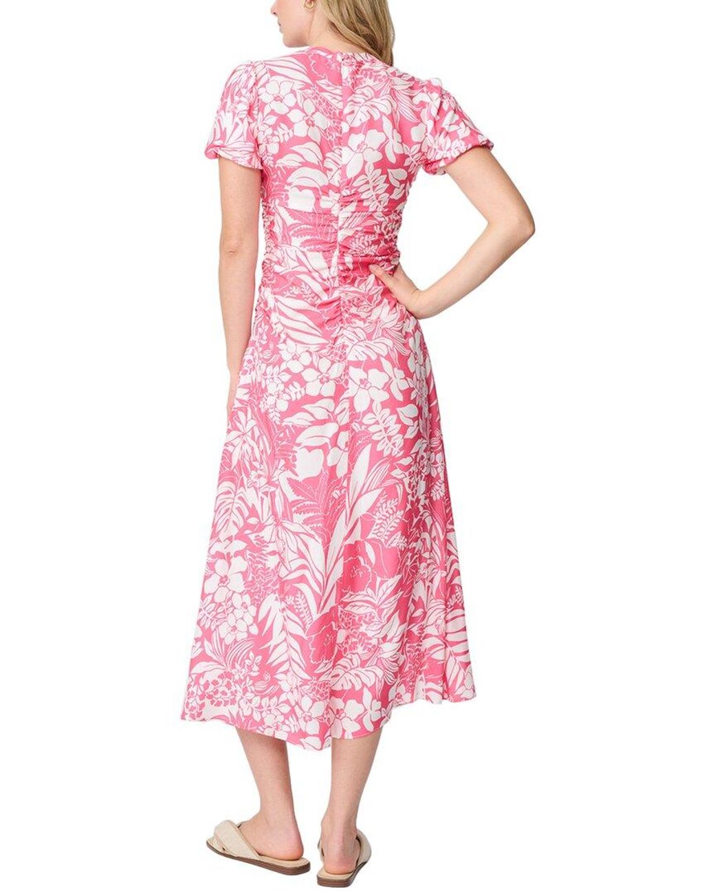 J.McLaughlin Pink Fernanda Silk-Blend Dress