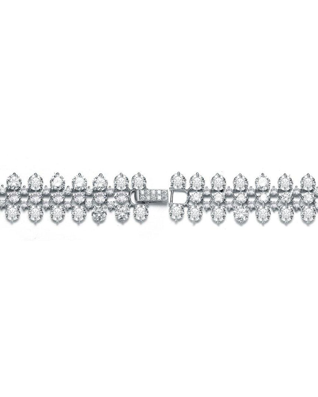 Genevive Jewelry White Cz Bracelet