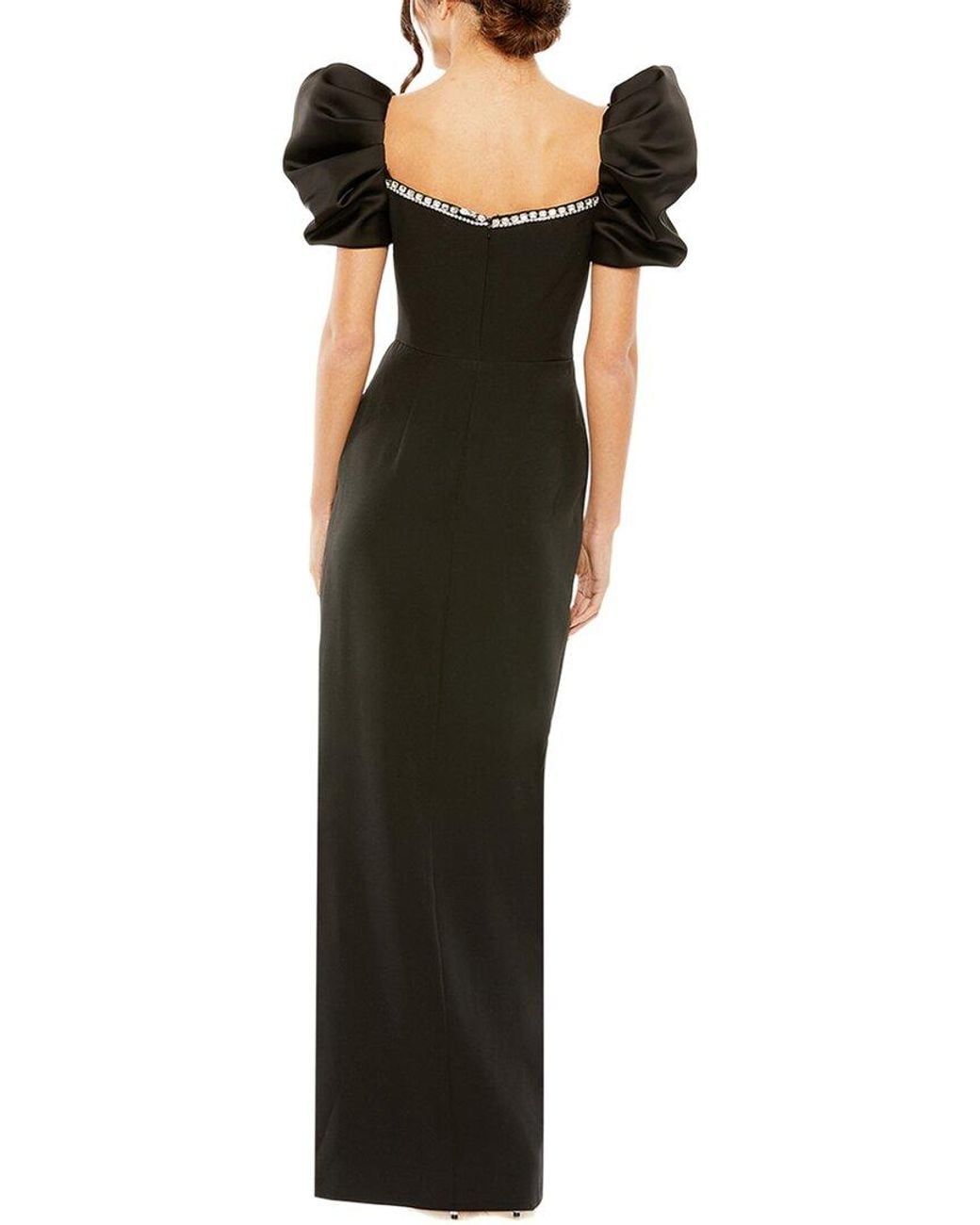 Mac Duggal Black Beaded Gown