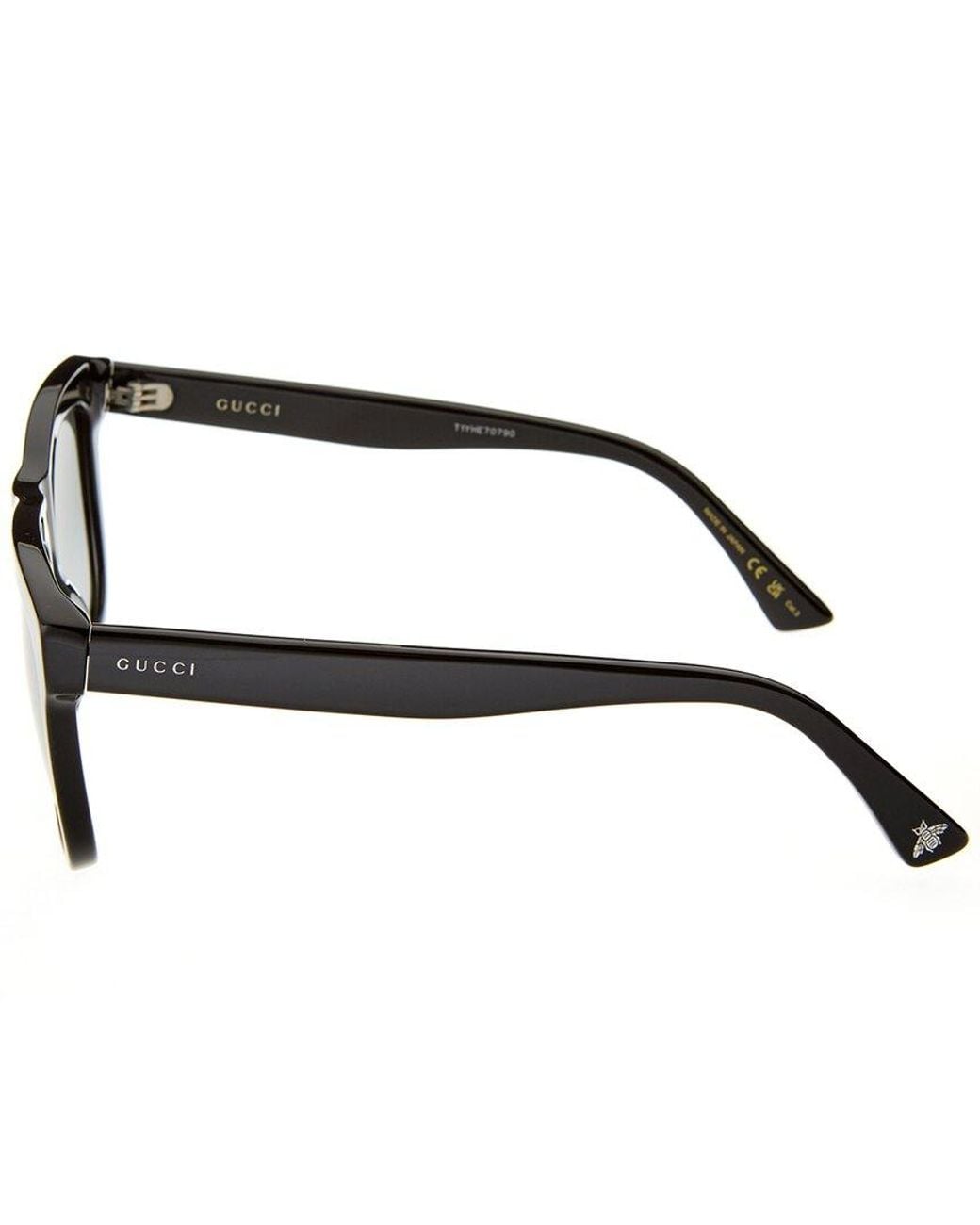 NEW Gucci GG0158SN Black Square Unisex Sunglasses b7e803cc-07fd-368b-a2f5-  main image 3