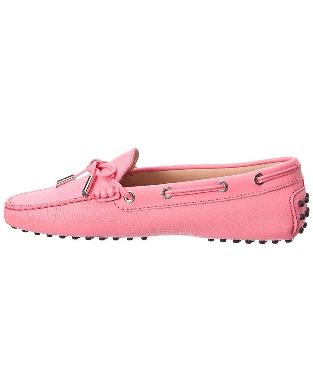 Tod's Pink Leather Loafer