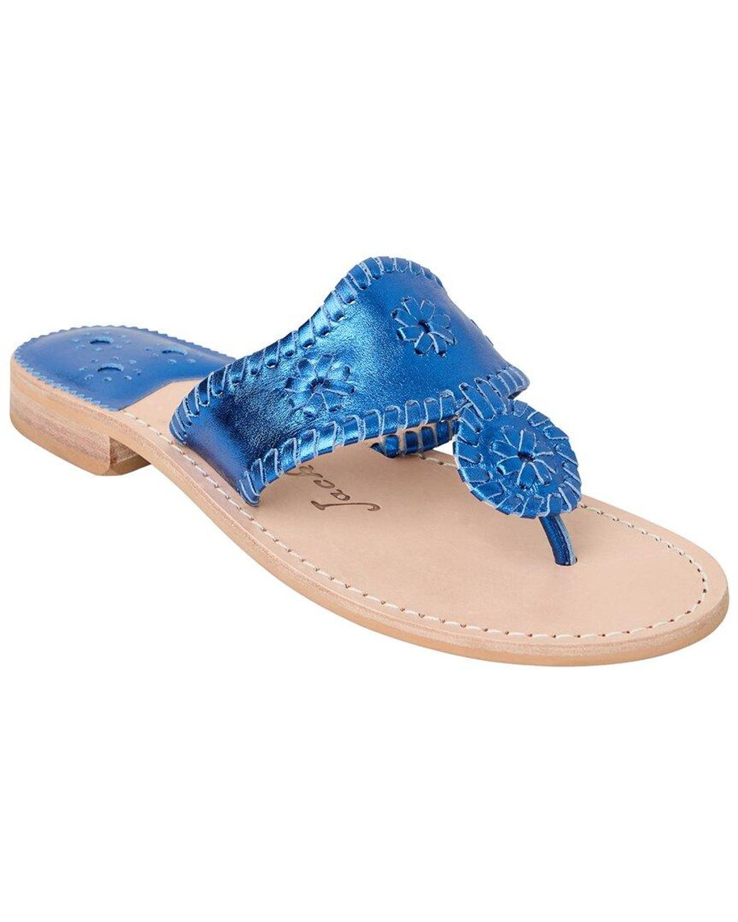 Jack Rogers Blue Jacks Leather Sandal