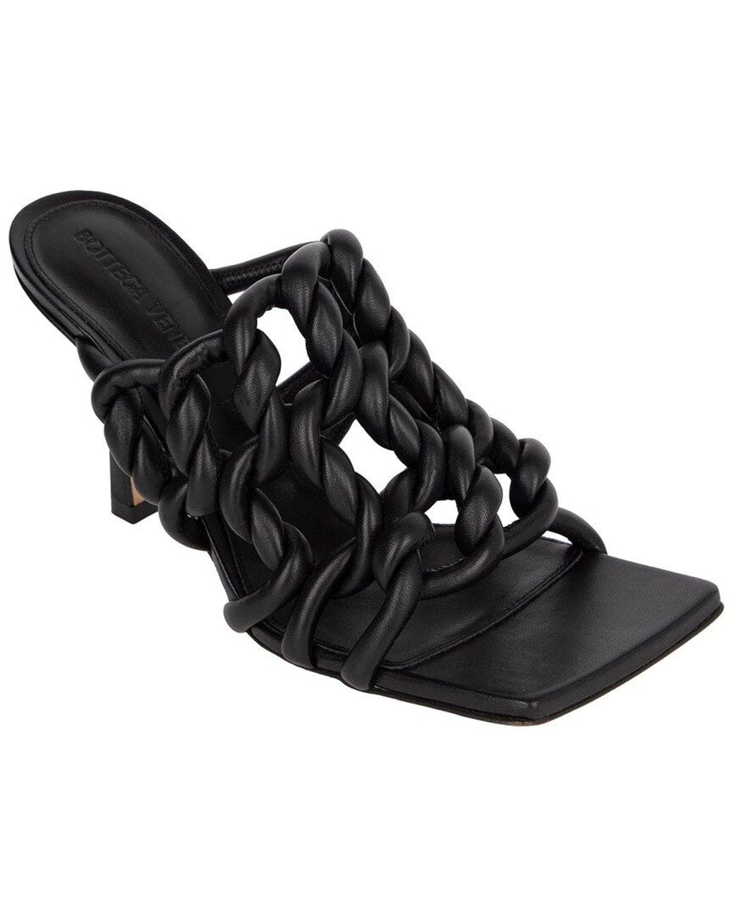 Bottega Veneta Black Lambskin Stretch Mule (Authentic Pre-Loved)