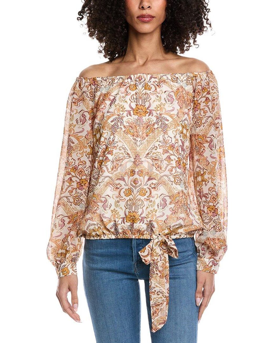 Vince Camuto Red Off-Shoulder Top