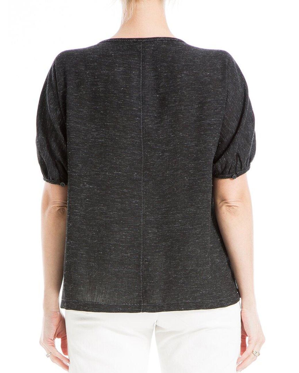 Max Studio Black V-Neck Top