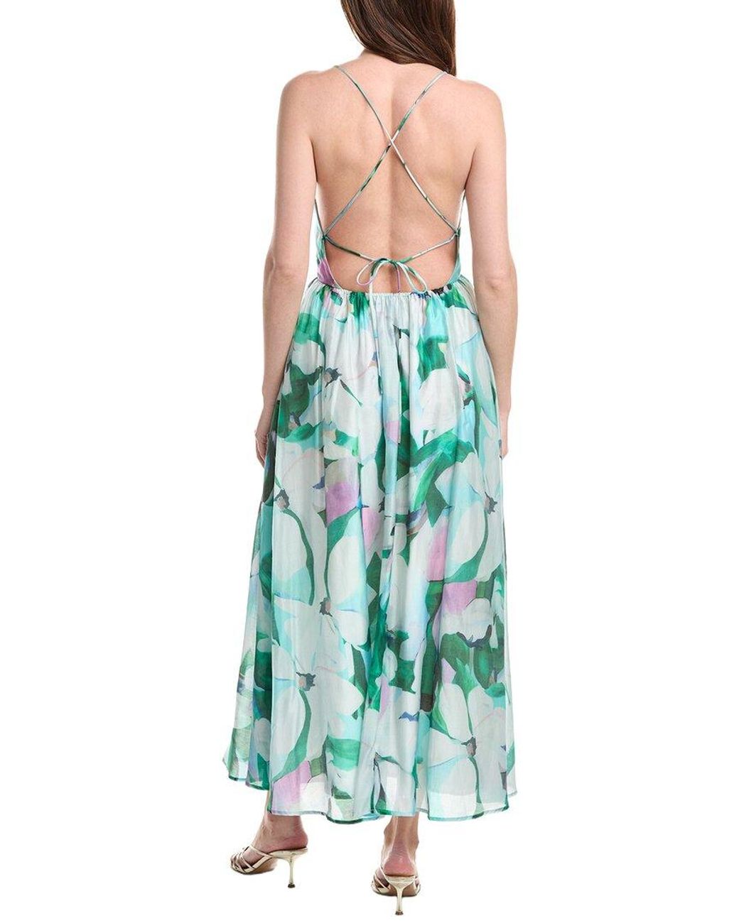 Bardot Blue Arletha Halter Maxi Dress