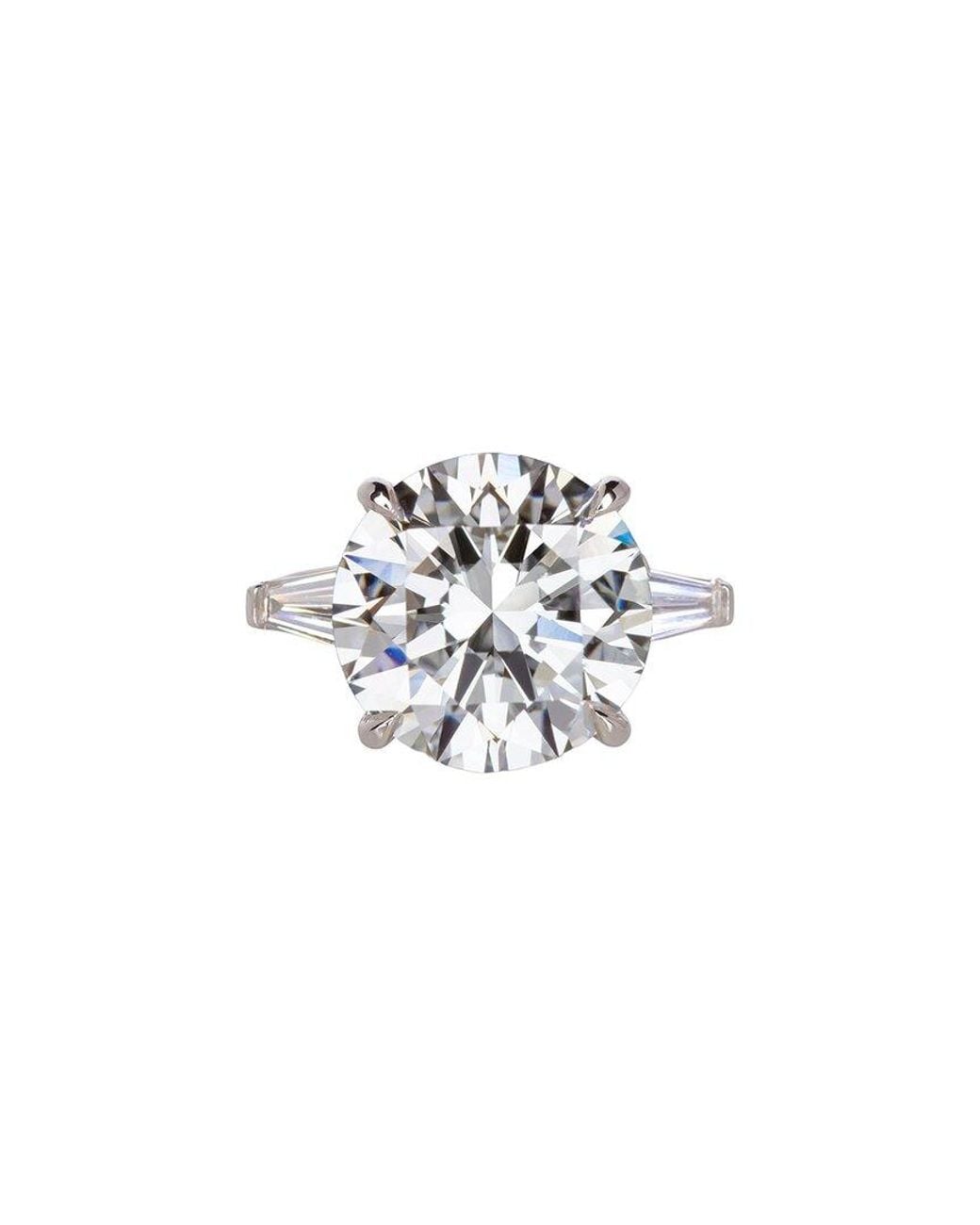 Lab Grown Diamonds White 14K 10.00 Ct. Tw. Lab-Grown Diamond Three-Stone Ring