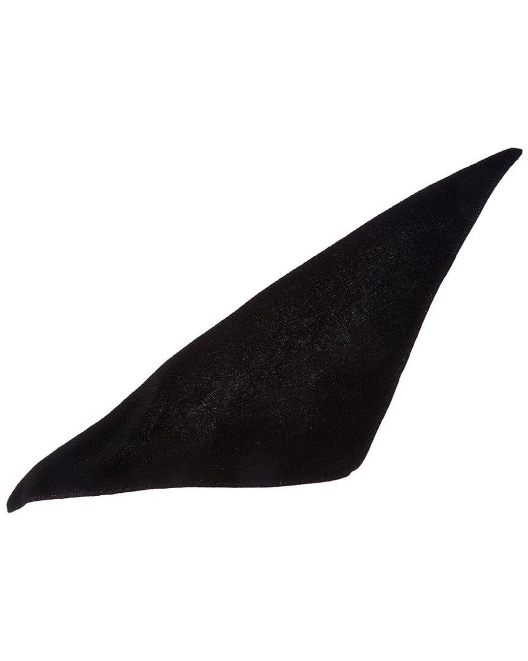 Sofiacashmere Black Sofiacashmere Links Stitch Cashmere Bandana