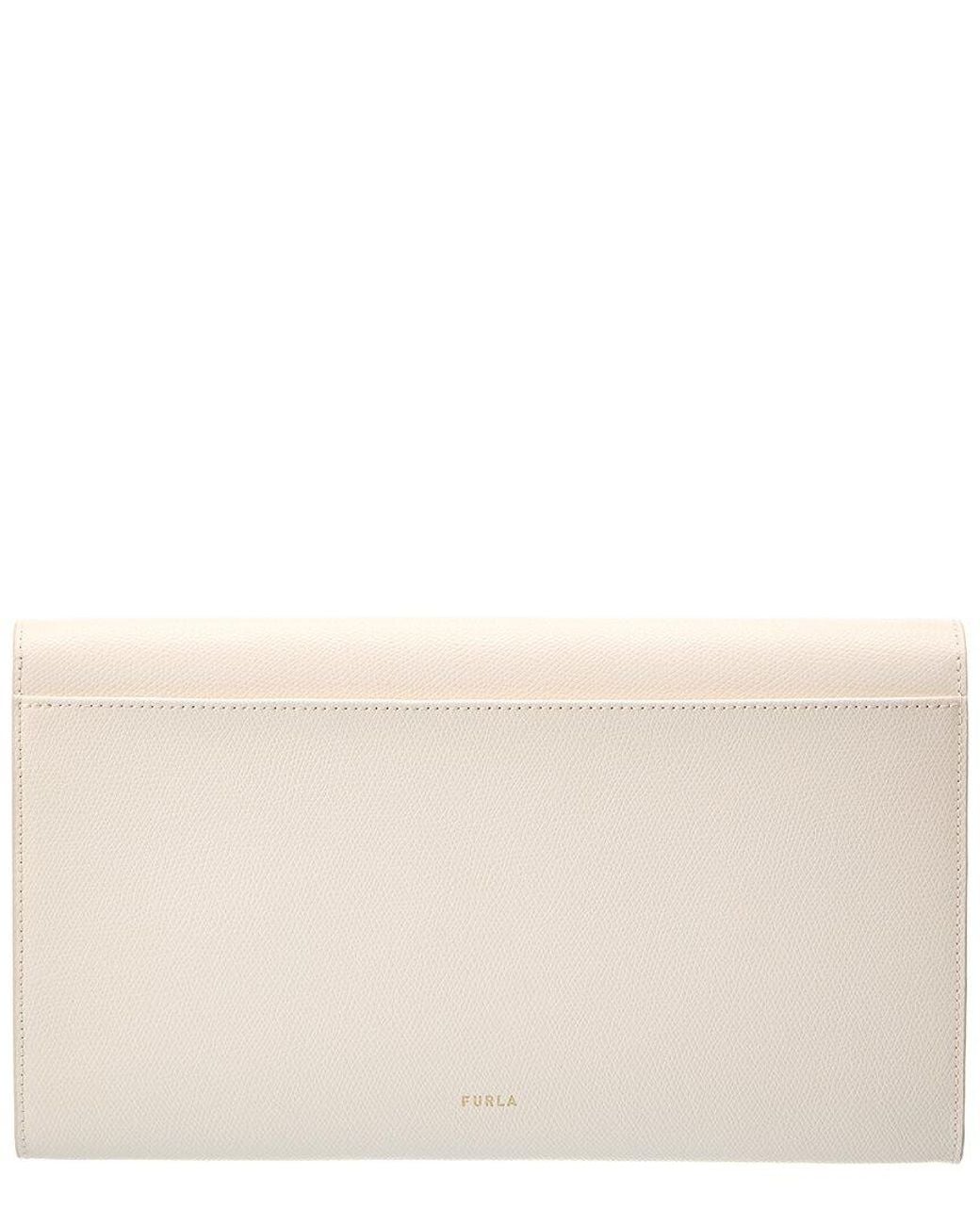 Furla Natural Iride Leather Clutch