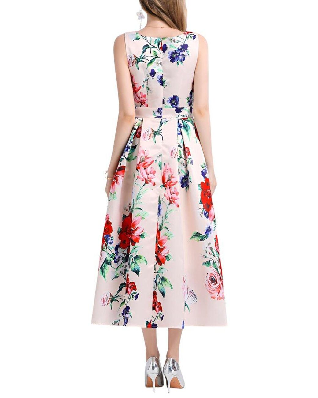 DZA White Midi Dress