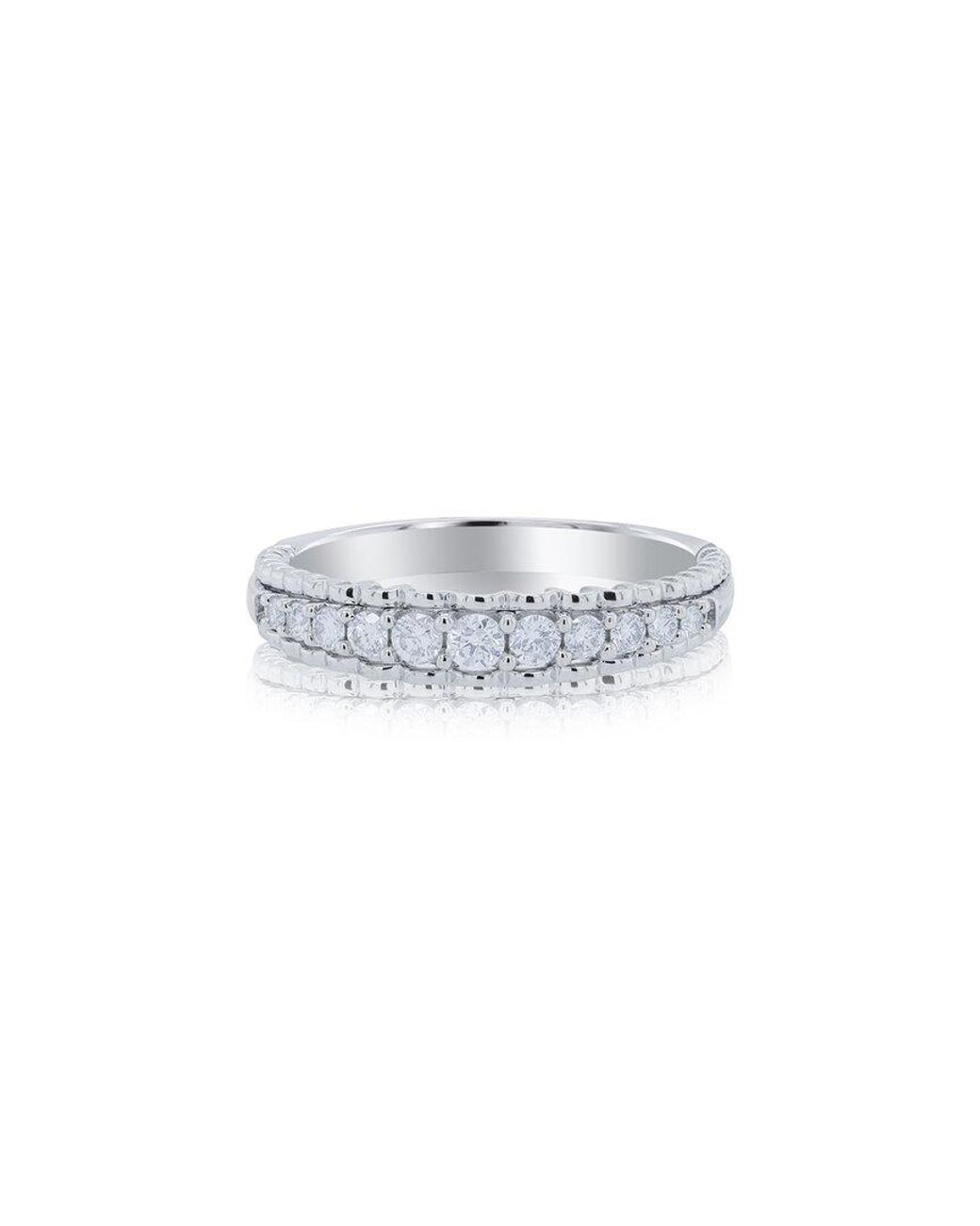 Diana M White 14K 0.29 Ct. Tw. Diamond Half-Eternity Ring