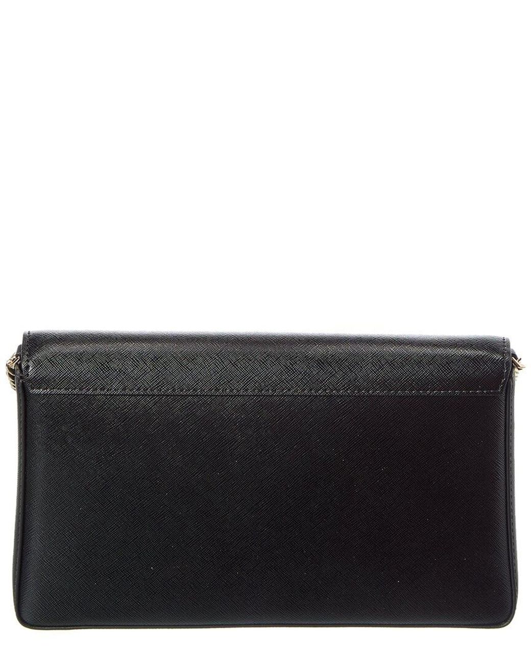 Kate Spade Kenzie Patent Saffiano Pvc Small Chain Convertible