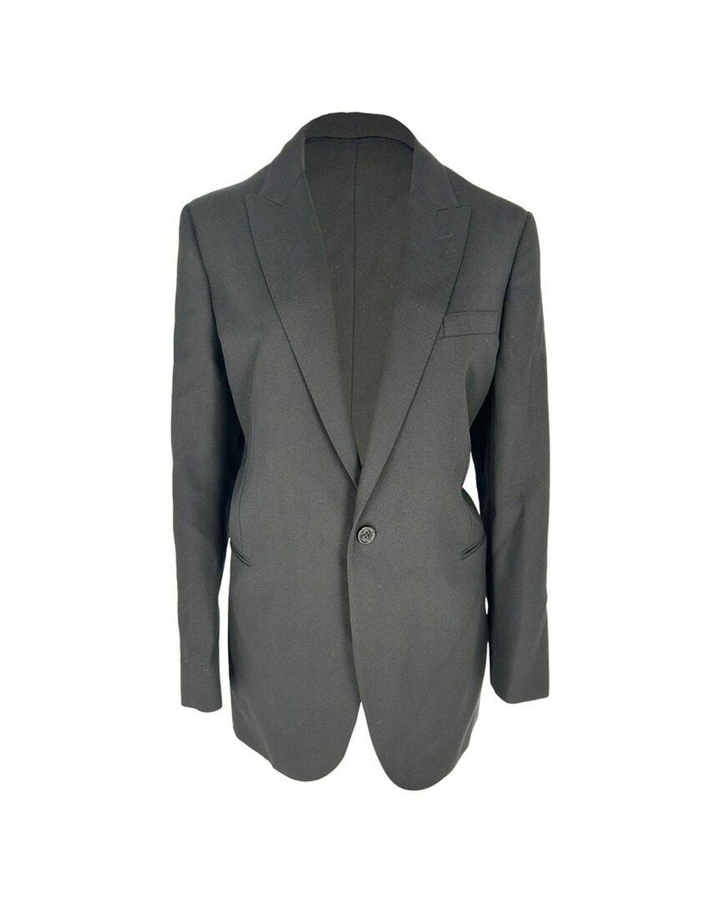 Céline Gray Single-Breasted Classic Blazer, Size Eu (Authentic Pre-Loved)
