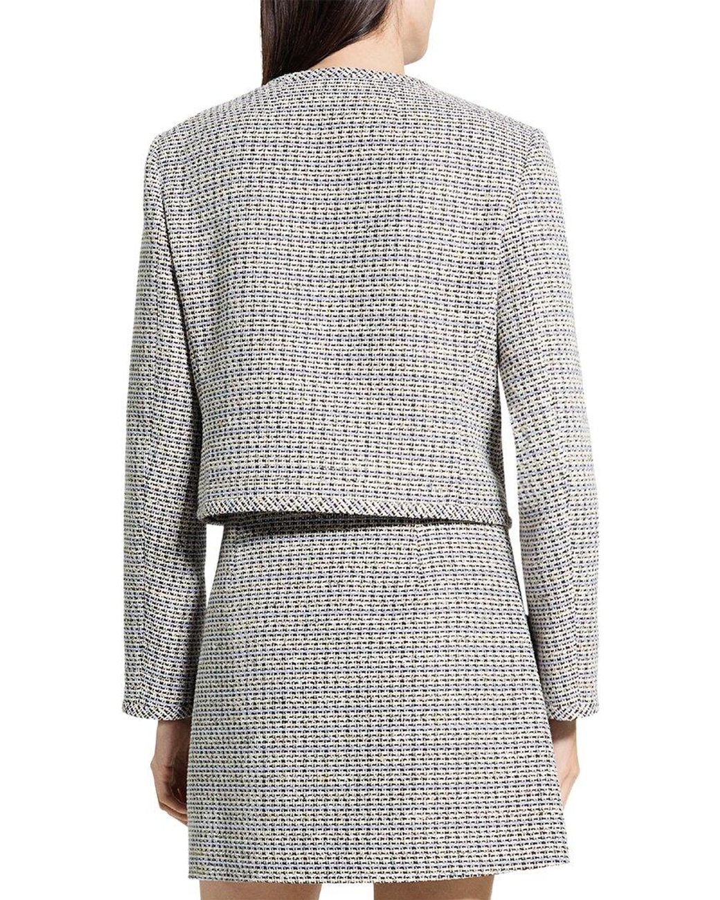Theory Gray Tweed Jacket