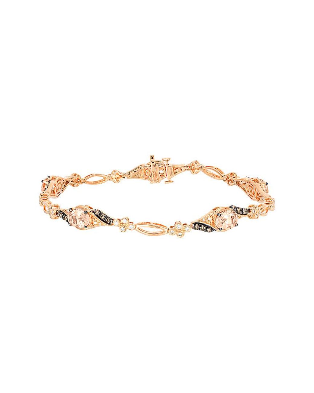 Le Vian White Le Vian 14k Rose Gold 3.36 Ct. Tw. Diamond Bracelet