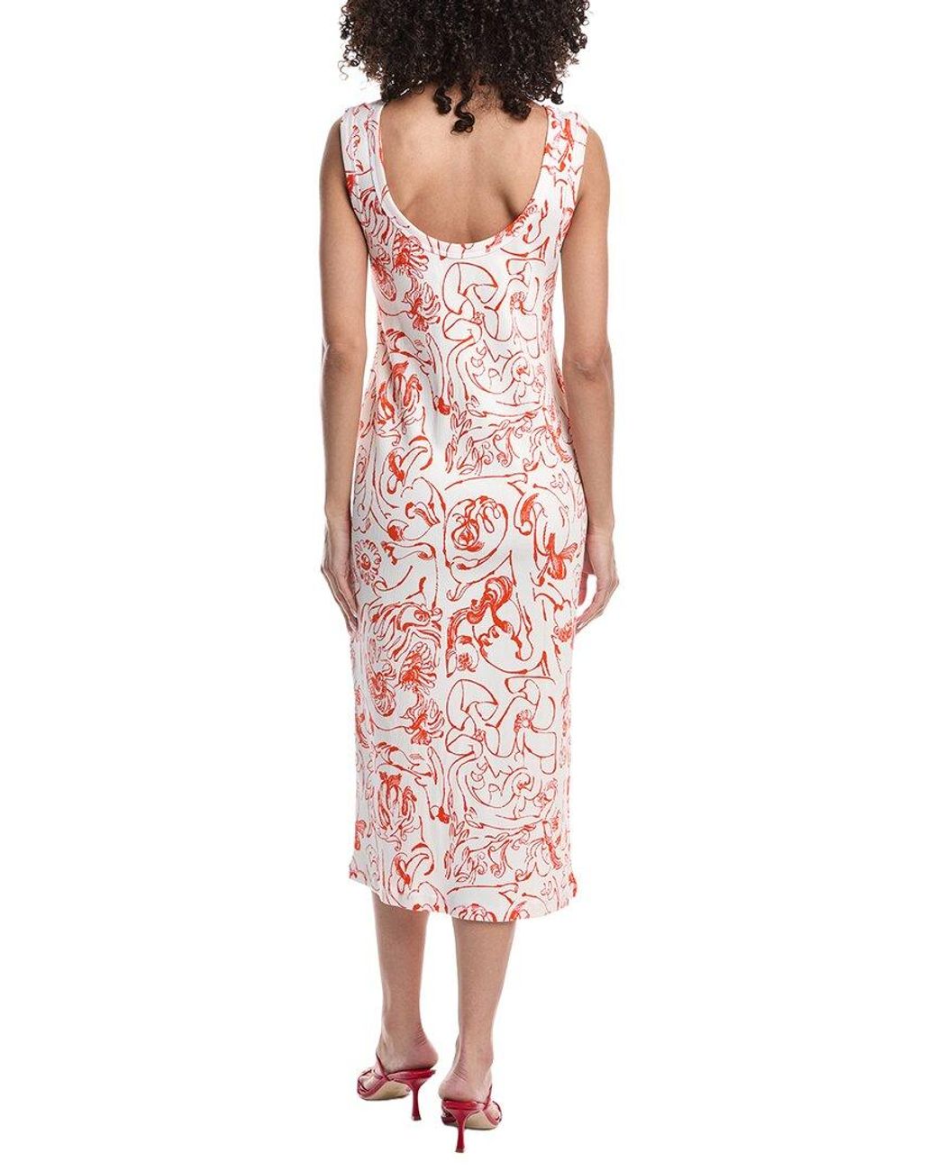 Marimekko Pink Muodostelma Cactis Midi Dress
