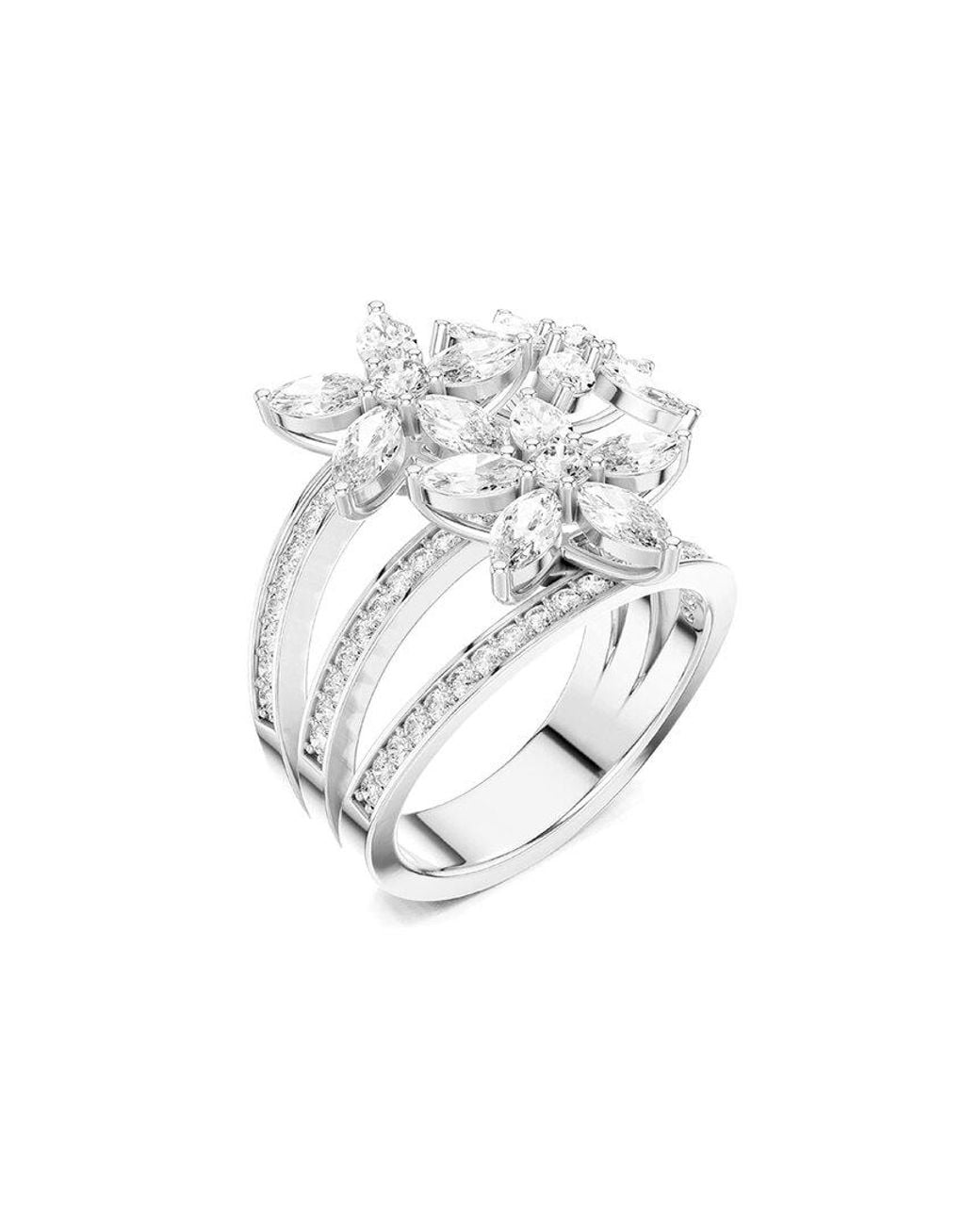 Amairah White 14k 2.25 Ct. Tw. Lab-grown Diamond Fashion Ring