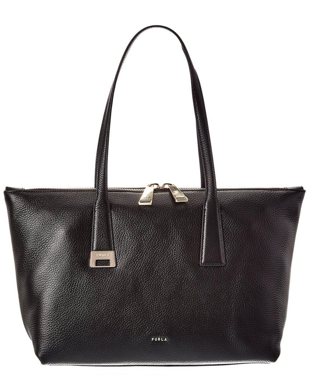Furla Black Olivia Leather Tote