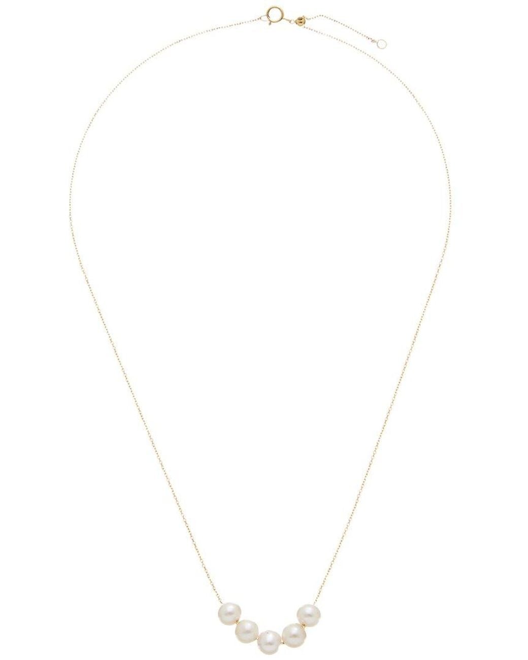 Maitre De Diamant Metallic 18K 7-8Mm Pearl Necklace
