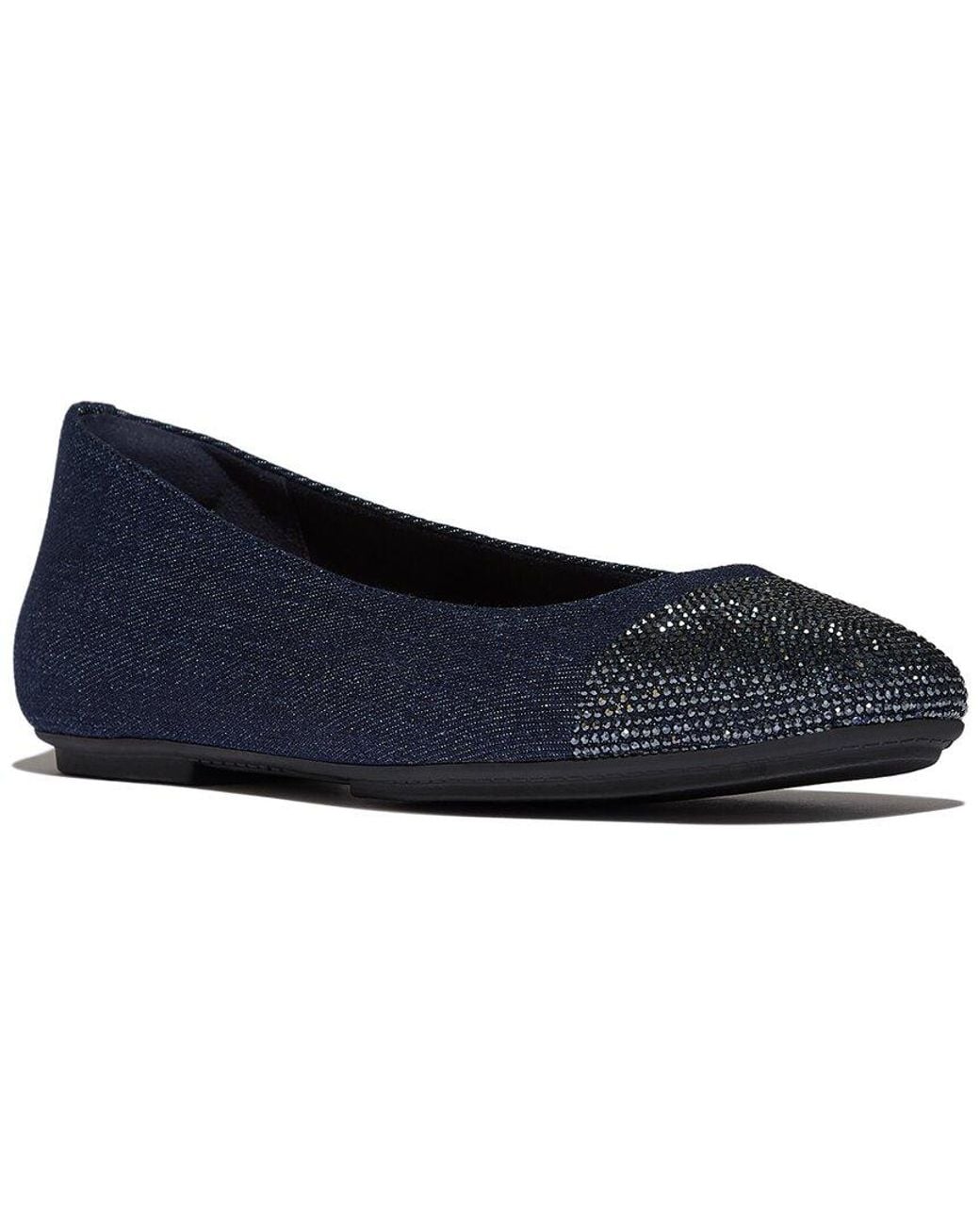 Fitflop Blue Delicato Denim Ballet Flat