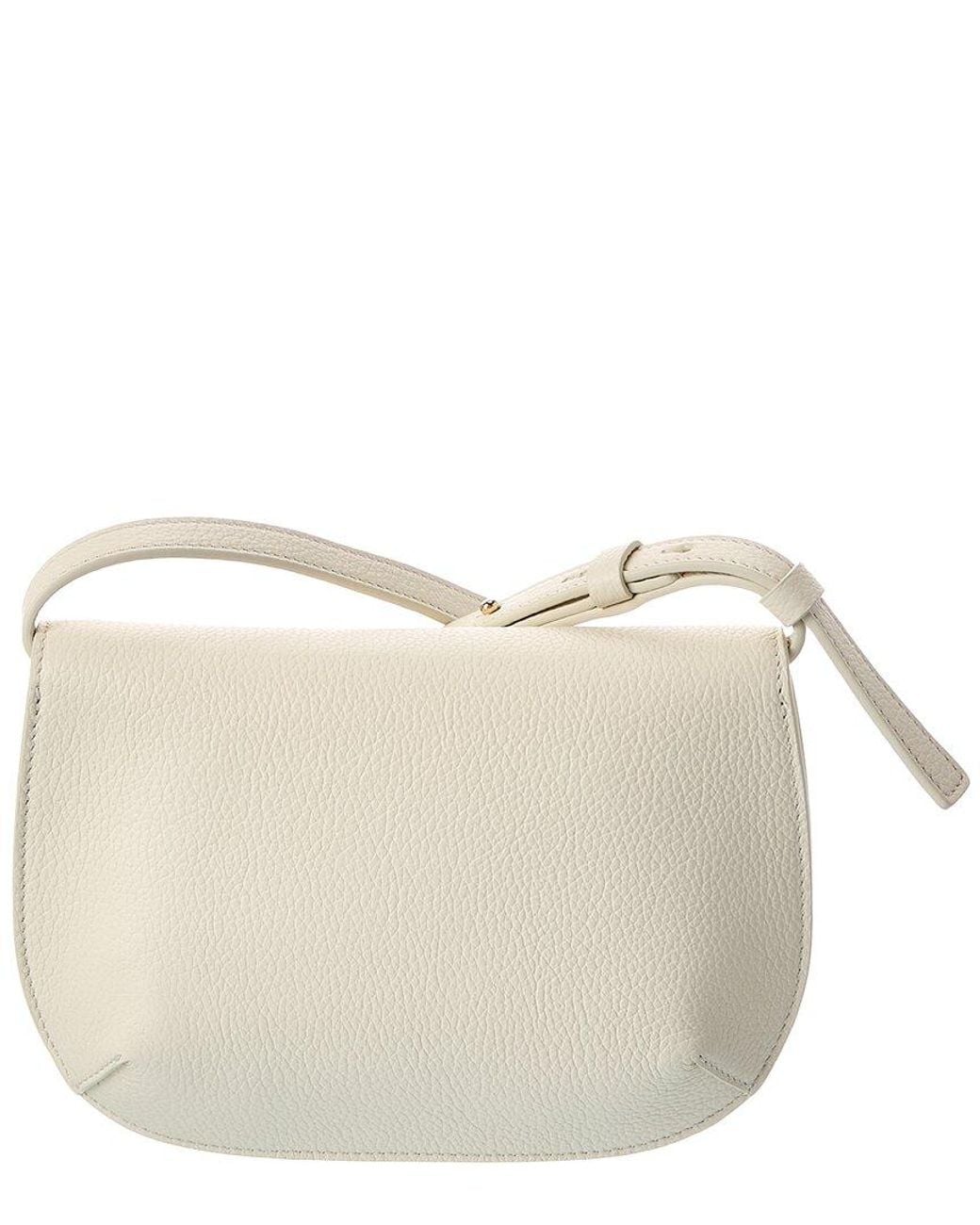 Ferragamo Natural Gancini Leather Shoulder Bag
