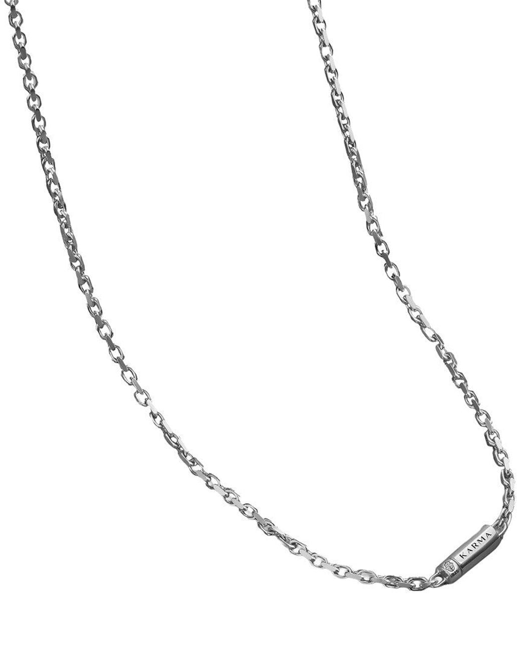 Karma and Luck Metallic Plated Chain Necklace